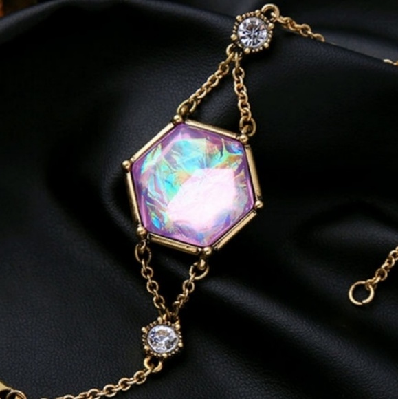 Giuliana + Madison Jewelry - Beautiful 'Boho' Purple/Pink iridescent Bracelet